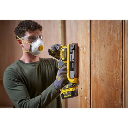 Levigatrice a nastro + 1 Abrasivo - Batteria al litio (senza) - STANLEY FATMAX V20 - SFMCW223B-XJ - 18V