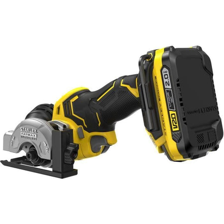 Mini Sega Circolare - STANLEY FATMAX V20 - SFMCM300D2-QW - 75 mm Brushless - Litio 18V - 2 Batterie 2Ah