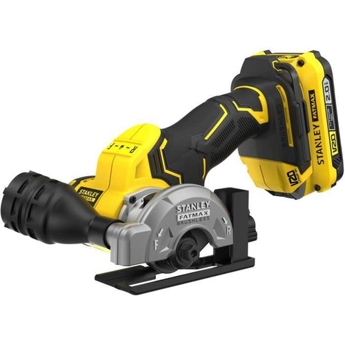 Mini Sega Circolare - STANLEY FATMAX V20 - SFMCM300D2-QW - 75 mm Brushless - Litio 18V - 2 Batterie 2Ah