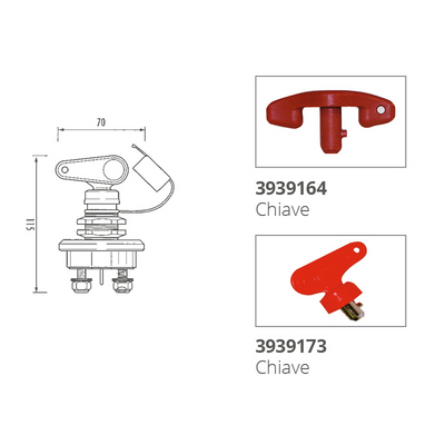 Stacca Batteria Ottone
