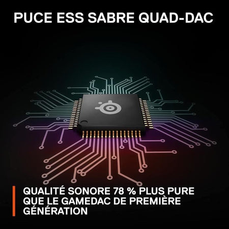 DAC certificato Hi-Res per PC, Xbox e PlayStation - STEELSERIES - GAME DAC GEN 2 Xbox - Nero