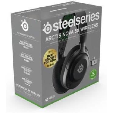 Cuffie da gioco wireless - STEELSERIES - Arctis Nova 5X - Nero - ClearCast 2.0 - Durata batteria 36 ore