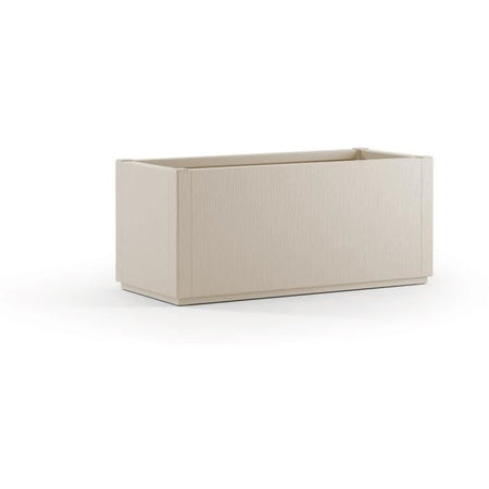 Fioriera Ethica rettangolare 80 cm gesso