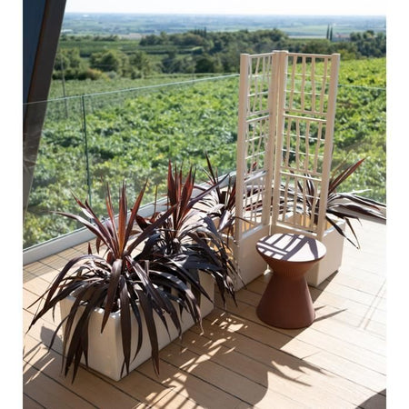 Fioriera Ethica rettangolare 80 cm gesso