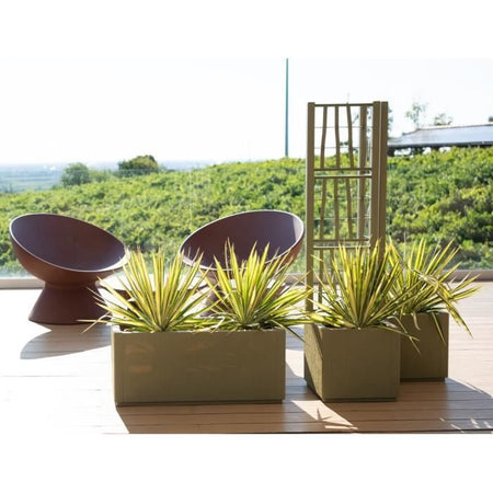 Fioriera Ethica rettangolare 80 cm verde