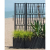 Fioriera - ETHICA - Grafite - Quadrata con traliccio - 38 L - STEFANPLAST