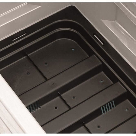 STEFANPLAST - Fioriera Italia - rettangolare con rete grigio pietra