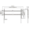 Supporto TV fisso - SLIM - Acciaio - SHO 7210