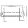 Supporto TV fisso - SLIM - Acciaio - SHO 7220