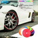 STRISCIA ADESIVA ROSSO PROTEZIONE CERCHI IN LEGA DA GRAFFI WHEEL DECORATION