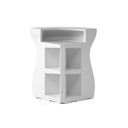 Angolo "Bartolomeo" struttura in polietilene colore bianco per esterno