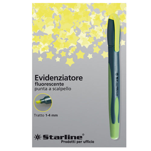 Evidenziatore Starline Giallo P.Scalpello 1-4Mm