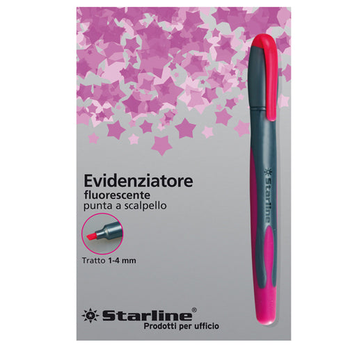Evidenziatore Starline Fucsia P.Scalpello 1-4Mm