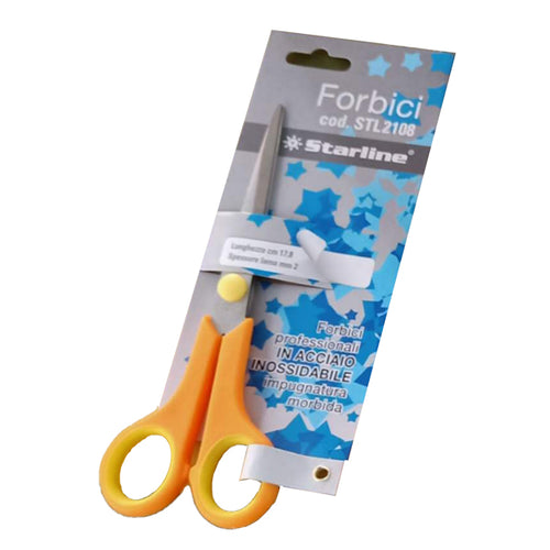 Forbici 17,8Cm Lama In Acciaio Impugnatura Morbida Starline