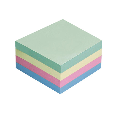 Cubo Biglietti Adesivi Assort.Tenue 75X75Mm 400Fg 70Gr Starline