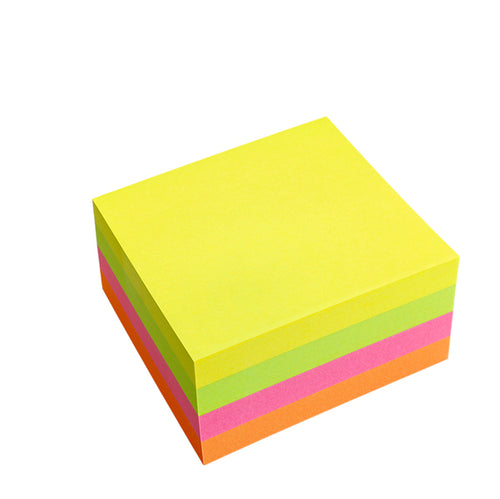 Cubo Biglietti Adesivi Assort.Neon 75X75Mm 320Fg 70Gr Starline