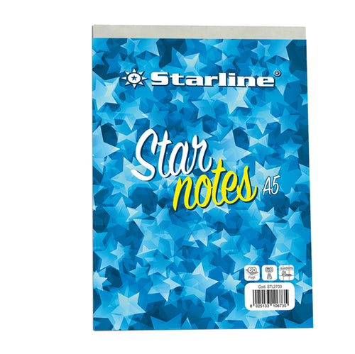 Blocco Note A5 15X21Cm 5Mm 60Gr 60Fg Starnotes Starline