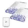 Etichetta Adesiva Bianca 100Fg A4 70X42,3Mm (21Et/Fg Starline