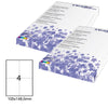 Etichetta Adesiva Bianca 100Fg A4 105X148,5Mm (4Et/Fg Starline