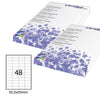 Etichetta Adesiva Bianca 100Fg A4 52,5X25Mm (48Et/Fg Starline