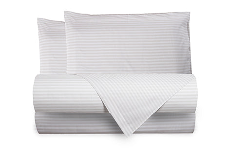 Completo letto lenzuola in cotone made in italy RIGHINO GRIGIO