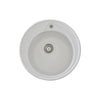 STRADOUR Lavello da incasso in RONDA, in SMC WHITE UNI - 17, 1 vasca, dim.  49 cm, svuotamento manuale