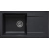 Lavello STRADOUR incorporato in EINNA, SMC BLACK STRAW - 06, 1 vasca, dimensioni 78 * 43,5 cm, svuotamento manuale