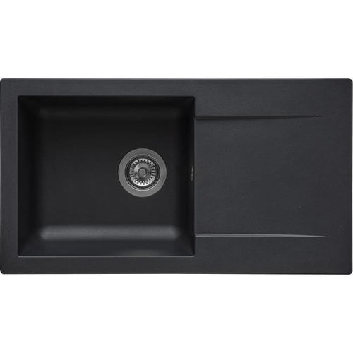 Lavello STRADOUR incorporato in EINNA, SMC BLACK STRAW - 06, 1 vasca, dimensioni 78 * 43,5 cm, svuotamento manuale