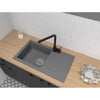Lavello STRADOUR costruito in EINNA, in SMC GRIS BETON - 16, 1 vasca, dimensioni 78 * 43,5 cm, svuotamento manuale