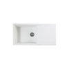 Lavello da incasso STRADOUR CUBE, in SMC WHITE UNI - 17, 1 vasca, dimensioni 100 * 50 cm, scarico manuale