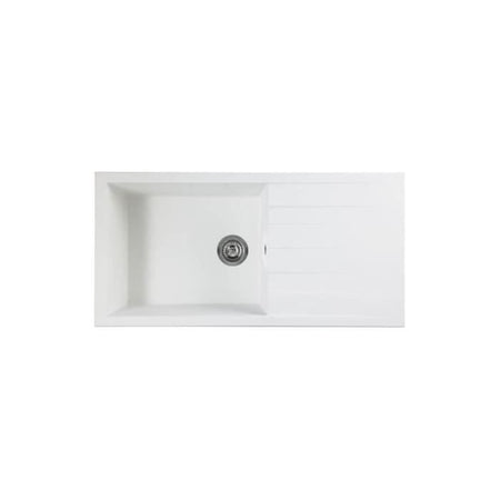 Lavello da incasso STRADOUR CUBE, in SMC WHITE UNI - 17, 1 vasca, dimensioni 100 * 50 cm, scarico manuale