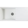 Lavello da incasso STRADOUR CUBE, in SMC WHITE UNI - 17, 1 vasca, dimensioni 100 * 50 cm, scarico manuale