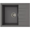 Lavello - Resina SMC - Grigio cemento - Incasso - STRADOUR - Cube 1C XS - 62 x 50 cm