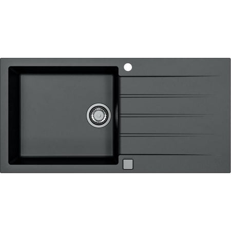 Lavello da incasso - Granito - Nero - 1 vasca grande - 100 x 50 cm - CADIT - STRADOUR