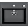 Lavello da incasso - Granito - Nero - 1 vasca - 59 x 50 cm - ATROX - STRADOUR