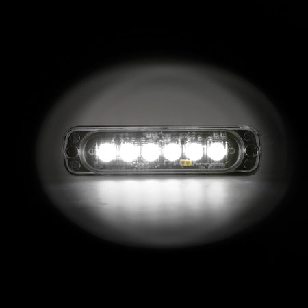 Luce led Stroboscopico 18W 6 led Bianco 6000K 12-24V Tuning Strobo Emergenza Luci Diurne Lampeggiante Soccorso Barca Trattore Trasporti