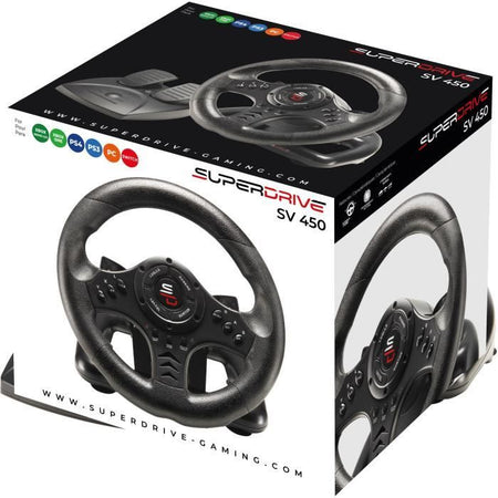 SUBSONIC - SV450 - Volante da corsa - Compatibile con Xbox Series, Switch, PS4, Xbox One, PC (programmabile)