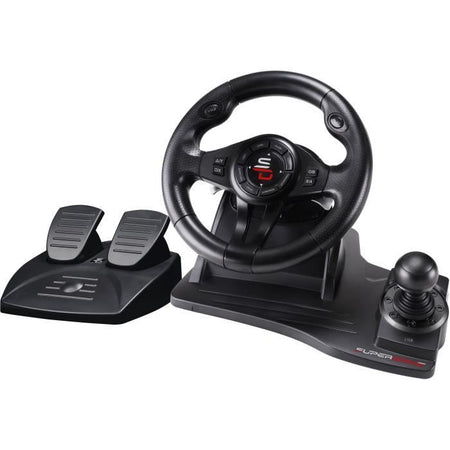 Volante da corsa - SUPERDRIVE - GS550 - Con pedali - Leva del cambio - Vibrazioni - Multipiattaforma