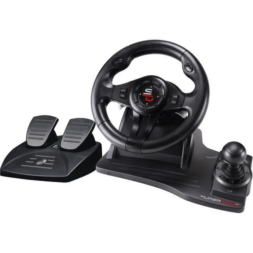Volante da corsa - SUPERDRIVE - GS550 - Con pedali - Leva del cambio - Vibrazioni - Multipiattaforma