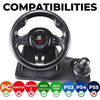 Volante da corsa - SUPERDRIVE - GS550 - Con pedali - Leva del cambio - Vibrazioni - Multipiattaforma