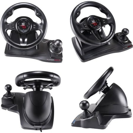 Volante da corsa - SUPERDRIVE - GS550 - Con pedali - Leva del cambio - Vibrazioni - Multipiattaforma