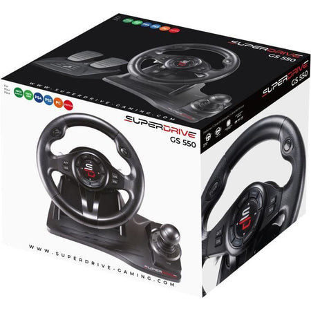 Volante da corsa - SUPERDRIVE - GS550 - Con pedali - Leva del cambio - Vibrazioni - Multipiattaforma