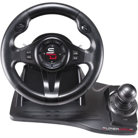 Volante da corsa - SUPERDRIVE - GS550 - Con pedali - Leva del cambio - Vibrazioni - Multipiattaforma