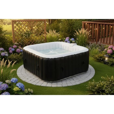 SUN SPA Spa gonfiabile quadrata laminata - 4 persone - 1, 55 x H 0, 65 m