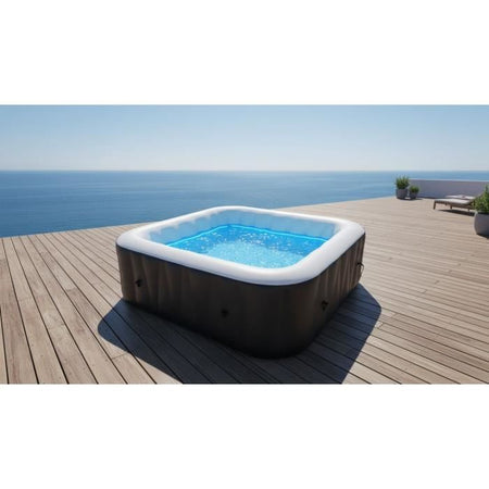 SUN SPA Spa gonfiabile quadrata laminata - 4 persone - 1, 55 x H 0, 65 m