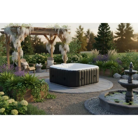 SUN SPA Spa gonfiabile quadrata laminata - 4 persone - 1, 55 x H 0, 65 m