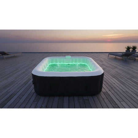 Spa gonfiabile quadrata SUNSPA 6 posti con striscia LED