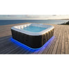 Spa gonfiabile quadrata SUNSPA 6 posti con striscia LED