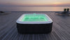 Spa gonfiabile quadrata SUNSPA 6 posti con striscia LED