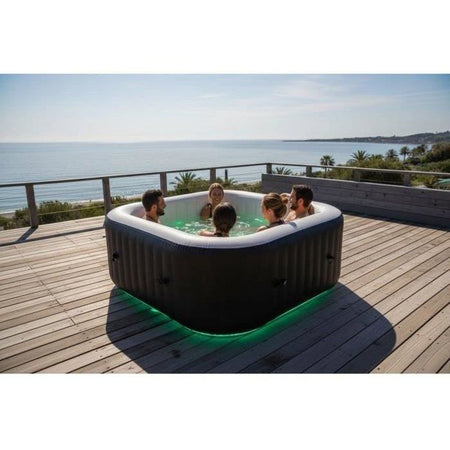 Spa gonfiabile quadrata SUNSPA 6 posti con striscia LED